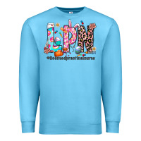 Ocean Blue Easter Lpn Premium Sweatshirt - CowhideDigitalArt