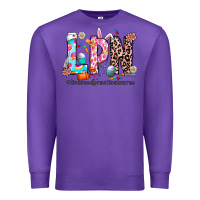 Purple Easter Lpn Premium Sweatshirt - CowhideDigitalArt