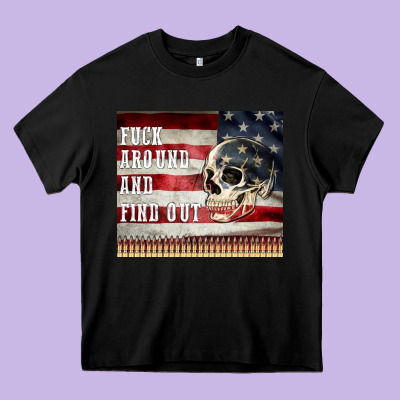 Fuck Around And Find Out Heavy Core Tee Designed By Maliassmallbusiness