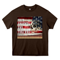 Chocolate Brown fuck around and find out Heavy Core Tee - MaliasSmallBusiness