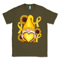 Army Green Childhood Cancer gnome Classic Tee - RanaPortraitStore
