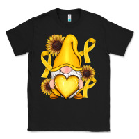 Black Childhood Cancer gnome Classic Tee - RanaPortraitStore