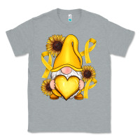 Heather Grey Childhood Cancer gnome Classic Tee - RanaPortraitStore