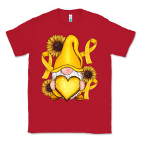 Red Childhood Cancer gnome Classic Tee - RanaPortraitStore