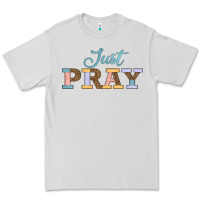 Dove Grey Just Pray Premium Tee - JahusDesignShop