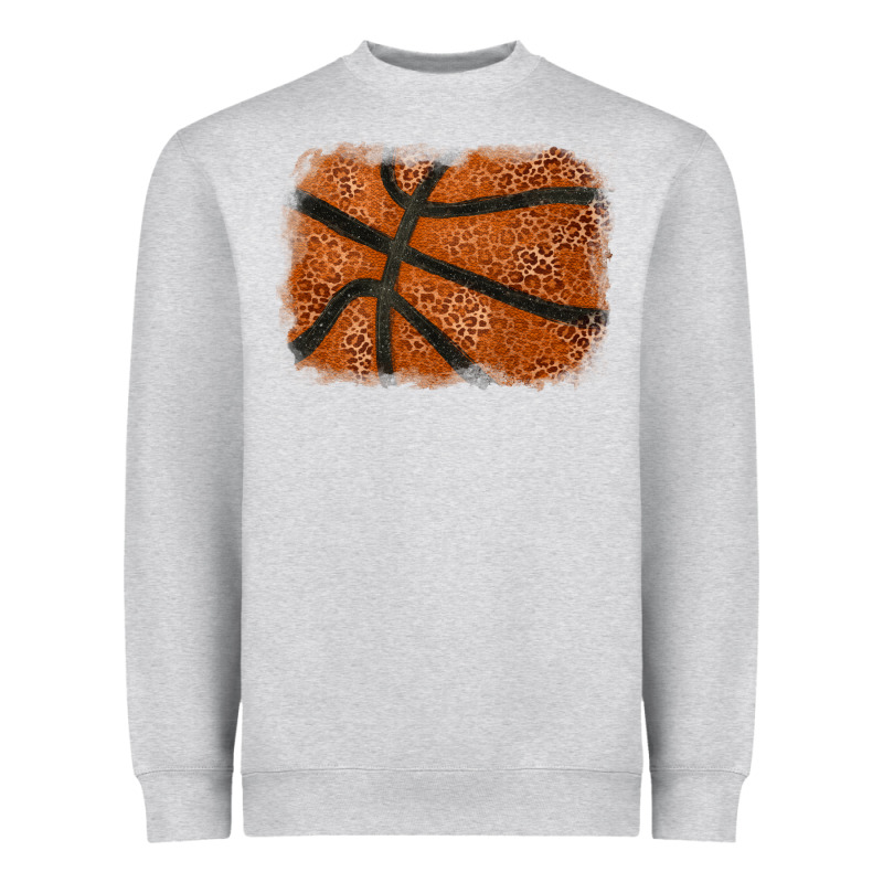 Basketball Leopard Glitter Background Heavyweight Sweatshirt by HowdyJamesFarm | Teevron
