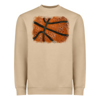 Mushroom Basketball leopard glitter background Heavyweight Sweatshirt - HowdyJamesFarm