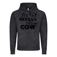 Vintage Black This Girl Loves Her Cow Vintage Hoodie - Bettercallsaul