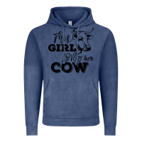 Vintage Denim This Girl Loves Her Cow Vintage Hoodie - Bettercallsaul