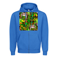 True Royal St. Patrick's Donkey With Leprechaun Zipper Hoodie - FaDigitalArtStudio
