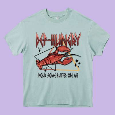 Def Hungry Pour Dome Butter On Me Heavy Core Tee Designed By Maliassmallbusiness
