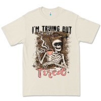 Bone im trying but tired Premium Tee - MaliasSmallBusiness
