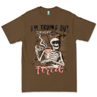 Cacao im trying but tired Premium Tee - MaliasSmallBusiness