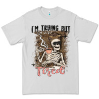 Dove Grey im trying but tired Premium Tee - MaliasSmallBusiness