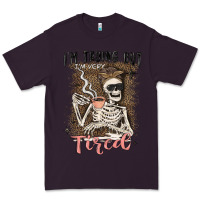 Plum im trying but tired Premium Tee - MaliasSmallBusiness