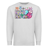 Dove Grey happy easter nurse Premium Sweatshirt - CowhideDigitalArt