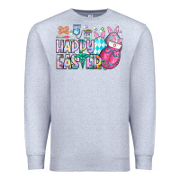 Heather Grey happy easter nurse Premium Sweatshirt - CowhideDigitalArt