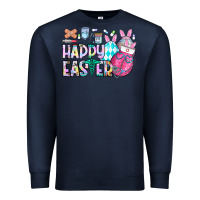 Navy happy easter nurse Premium Sweatshirt - CowhideDigitalArt