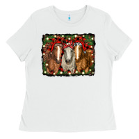 White Christmas horses Ladies Tee - RanaPortraitStore
