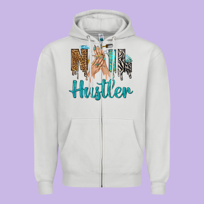 Nail Hustler Bbs Zipper Hoodie Designed By Bundleandbundleshop