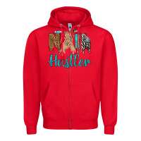 Red nail hustler bbs Zipper Hoodie - BundleAndBundleShop