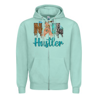 Seafoam nail hustler bbs Zipper Hoodie - BundleAndBundleShop