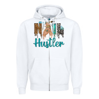 White nail hustler bbs Zipper Hoodie - BundleAndBundleShop