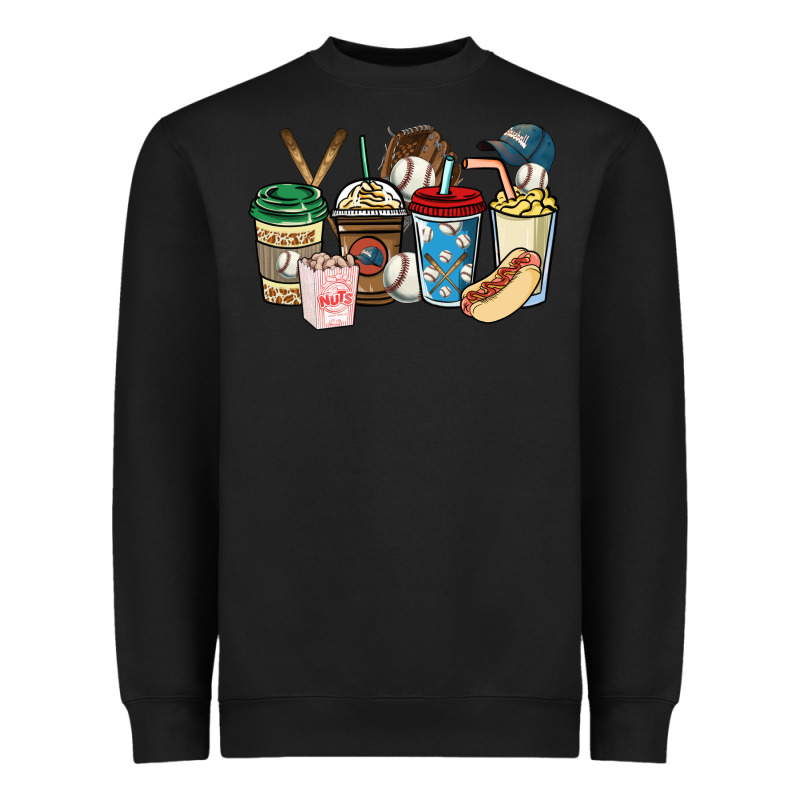 Baseball Coffee Cups Heavyweight Sweatshirt by HowdyJamesFarm | Teevron