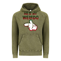 Vintage Olive He's My Weirdo Galaxy Vintage Hoodie - Bettercallsaul