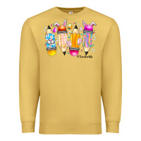 Antique Gold Easter Teacher Life Premium Sweatshirt - CowhideDigitalArt