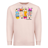 Pale Pink Easter Teacher Life Premium Sweatshirt - CowhideDigitalArt