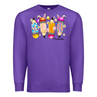 Purple Easter Teacher Life Premium Sweatshirt - CowhideDigitalArt