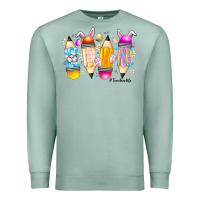 Seafoam Easter Teacher Life Premium Sweatshirt - CowhideDigitalArt