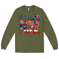 Army Green its in my dna puerto rico Long Sleeve Tee - texasbilliewilder