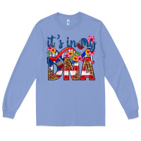 Colony Blue its in my dna puerto rico Long Sleeve Tee - texasbilliewilder