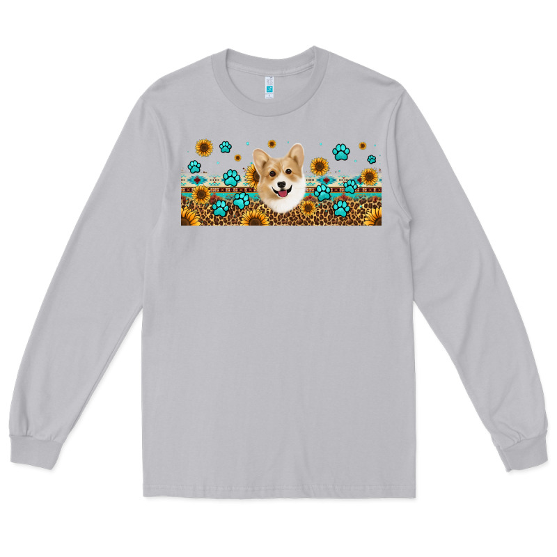 Western Corgi Dog Long Sleeve Tee by Jasminsmagicworld | Teevron