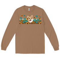 Toasted Coconut western corgi dog Long Sleeve Tee - Jasminsmagicworld