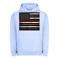 Pigment Grape Ice thin red line American flag leopard Urban Hoodie - Artiststas