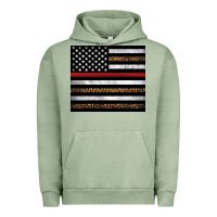 Thin Red Line American Flag Leopard Urban Hoodie | Teevron