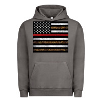 Pigment Tornado thin red line American flag leopard Urban Hoodie - Artiststas