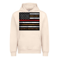 Sandshell thin red line American flag leopard Urban Hoodie - Artiststas