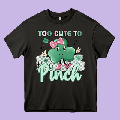 Too Cute To Pinch Heavy Core Tee Designed By Maliassmallbusiness