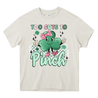 Cream too cute to pinch Heavy Core Tee - MaliasSmallBusiness