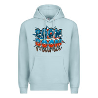 Blue Mist Boom boom Mama Premium Hoodie - FaDigitalArtStudio