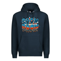 Navy Boom boom Mama Premium Hoodie - FaDigitalArtStudio