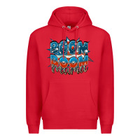 Red Boom boom Mama Premium Hoodie - FaDigitalArtStudio