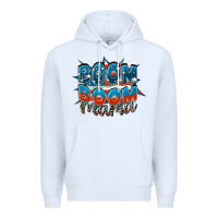 White Boom boom Mama Premium Hoodie - FaDigitalArtStudio