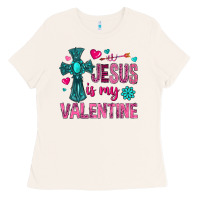 Bone jesus is my valentine Ladies Tee - NancyCooperArtShop