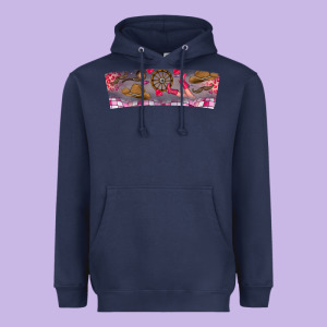 Howdy Valentine Heavyweight Hoodie Designed By Cowhidedigitalart