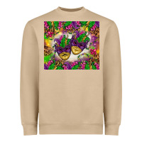 Mushroom Mardi Gras masks tumbler Heavyweight Sweatshirt - HowdyJamesFarm